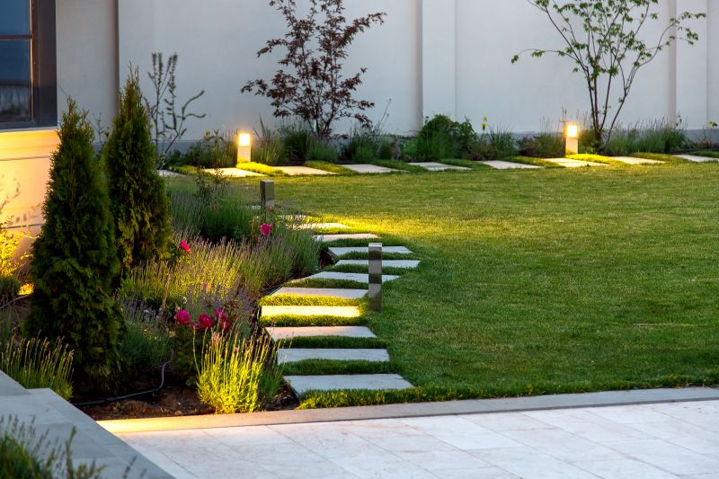 Outdoor Limestone Walkway